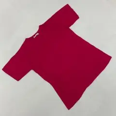 GERONTOS 半袖Tシャツ シンプル レッドLサイズ