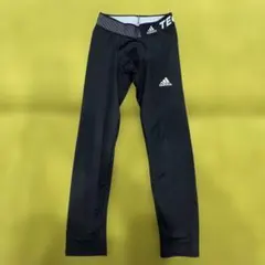 adidas テックフィット インナータイツ　裏起毛　黒　150