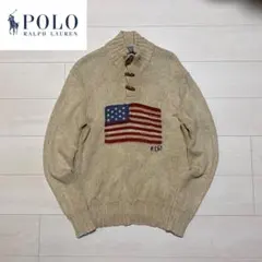 星条旗 Polo by Ralph Lauren リネンコットンセーター