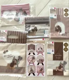 ディズニー わんわん物語 新品　ジップバッグ　ギフト　シール　6点セット