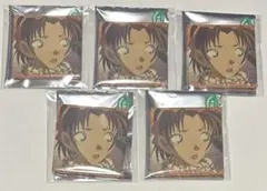 名探偵コナン　コナンランド　TDメモリアル缶バッジ　vol.4 遠山和葉　5点