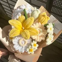 モールフラワー チャイラテshop 枯れないお花　陽だまり　キイロ　韓国花束