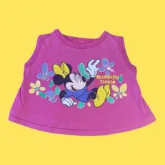 vintageミニー・マウス タンクトップ ピンク ~95cm