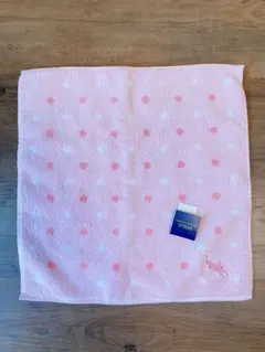 新品未使用】ポロ　ラルフローレン　タオルハンカチ　ハンドタオル　水玉模様