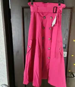 【新品】greenparks トレンチスカート　ピンク