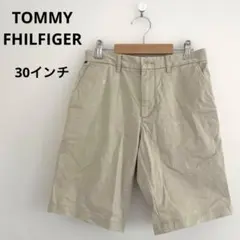 トミーヒルフィガー ベージュ コットン ショートパンツ 30インチ