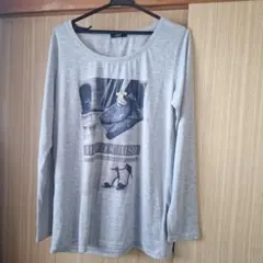 COMME CA ISM　グレー 長袖Tシャツ XL