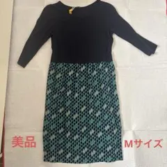 ペニーブラック　ひざ丈ワンピース M