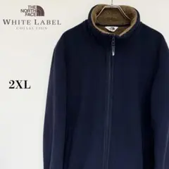 【韓国限定⭐︎美品】ノースフェイス ホワイトレーベル フリース 2XL ネイビー