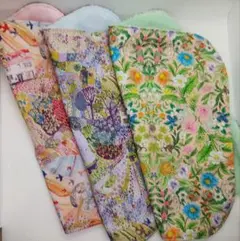 ハンカチ3ケ「リバティプリント」「22ファブリック」ハンドメイド