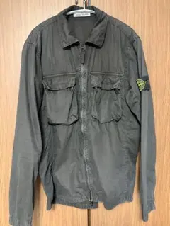 21FW Stone  ブラック ミリタリージャケット 21FW Stone Island ブラック ミリタリージャケット - メルカリ