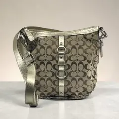 COACH（コーチ）　ショルダーバッグ　シグネチャー　ベージュ系