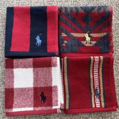 Ralph Lauren タオルハンカチ 4枚セット