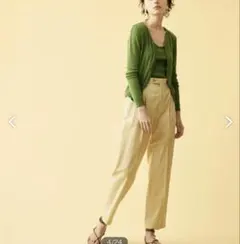 GALERIE VIE フロントタックテーパードパンツ