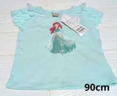 未使用　Petit main ディズニー 半袖Tシャツ アリエル　90cm
