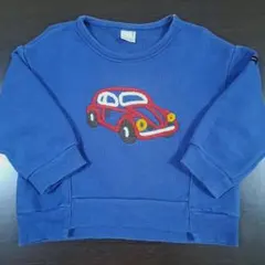 petit main トレーナー 車 刺繍 100cm