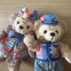 ダッフィー　シェリーメイ　ディズニーシー　ぬいぐるみバッジ