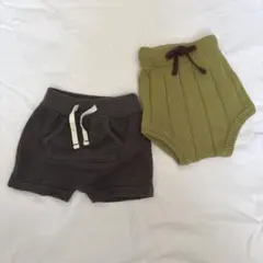ベビー 90cm ニットブルマ ＆ baby Gap ショートパンツ12-18m