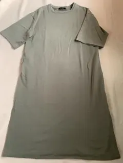 INGEBORG 半袖ロングワンピースオリーブグリーン