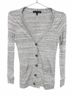 BANANA REPUBLIC カーディガン XS グレー系 Vネック 薄手のサムネイル