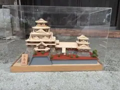 ウッディジョー 1/75 薬師寺 東塔 木製 建築 模型 アクリルケース付き