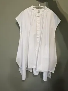 極美品】ENFOLD WAVE SHIRRING ノースリーブ ホワイト 38 - メルカリ