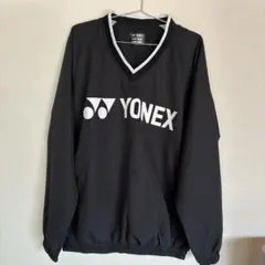 YONEX Vネック長袖　黒　ウインドブレーカー　サイズS