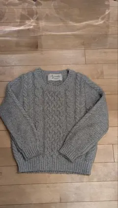 ユナイテッドアローズ ケーブル編み ニット グレー セーター Mサイズ