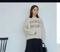田中里奈さんmysacloset ロゴニットプルオーバー