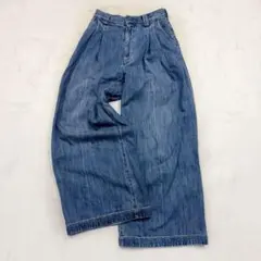 R’IAM-PLAGE タック　ルーズ　ワイドデニムパンツ　25SS 36