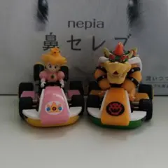 ピーチ　クッパ　カートフィギュア　2体セット　匿名配送　新品
