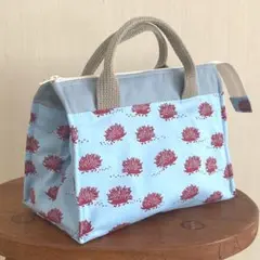 保冷保温ランチバッグ　ハリネズミ　保冷バッグ　お弁当袋　ハンドメイド671