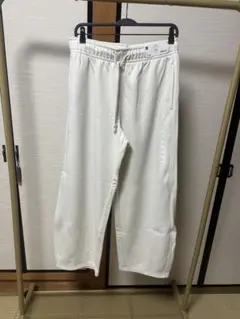 新品未使用★GU ホワイト スウェットバレルレッグパンツ XXL