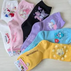 サンリオキャラクターソックス6足セット