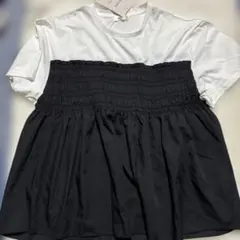 ★新品未使用★myuwaビスチェ付き風半袖Tシャツ3Lサイズのサムネイル