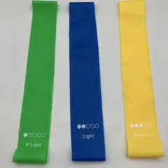トレーニングチューブセット 3色 筋トレ ゴムバンド