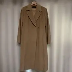 美品】マリナリナルディ カシミヤ ウール ロングコート 4XL ベージュ 