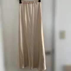 Ungrid サテン フレア マキシロングスカート 光沢　美品