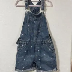GAP 星柄刺繍 オーバーオールショートパンツ