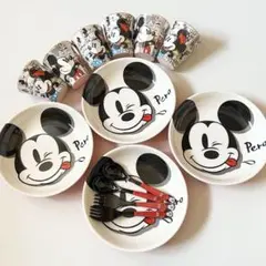 ディズニー メラミンプレート コップセット ミッキー ミニー