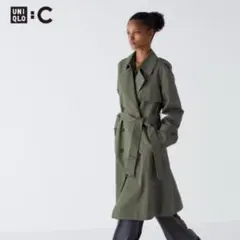 UNIQLO:Cトレンチコート カーキ 新品未使用
