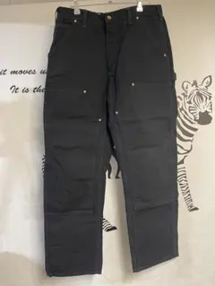 【即購入⭕️】希少 Carhartt ダブルニー W32×L30 ブラック 米国製