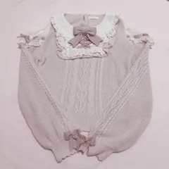 ♡LIZLISA リズリサ モヘアタッチポンポンニットトップス♡ - メルカリ