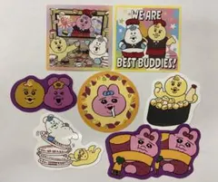 おぱんちゅうさぎ　スシロー　コラボ　ピック&ステッカー　セット②