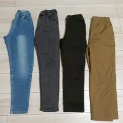 140 　裏起毛パンツ　4本まとめ売り