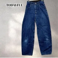最終値下です　トゥデイフル　ワイドレッグ デニムパンツ　24インチ　5784のサムネイル