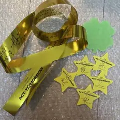 TXT 星５枚　金テープ act tomorrow 落下部　日本