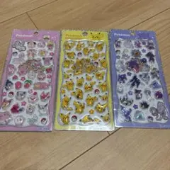 カミオジャパン ポケモン プチドロップステッカー 3枚セット