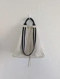 nouer　ラインテープ2WAY巾着トートバッグ　スコットクラブ　ヤマダヤ