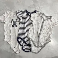 半袖ロンパース 肌着　3枚セット